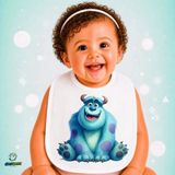 Ghostbastır Design Monsters Keten Bebek Mama Önlüğü – Yumuşak, Emici, Yıkanabilir, Özel Tasarım P140 - Çok Renkli - 0+ Ay