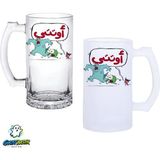 Ghostbastır Design Monsters Kulplu Bira Bardağı Buzlu Veya Şeffaf Seçenekli 0327 - 500 ml