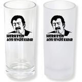 Ghostbastır Design Müslüm Gürses Buzlu / Buzsuz Seçenekli Rakı Bardağı – 1 Adet Şık Sunum Bardağı 0181 - 200 ml