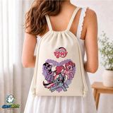 Ghostbastır Design My Little Pony Büzgülü Keten Çanta C203 - Bej