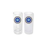 Ghostbastır Design Nazar Boncuklu Buzlu / Buzsuz Seçenekli Rakı Bardağı – 1 Adet Şık Sunum Bardağı 0136