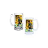 Ghostbastır Design Neymar Jr. Kulplu Bira Bardağı Buzlu Veya Şeffaf Seçenekli 0165