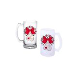 Ghostbastır Design Nutz Kulplu Bira Bardağı Buzlu Veya Şeffaf Seçenekli 0168