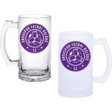 Ghostbastır Design Orduspor Kulplu Bira Bardağı Buzlu Veya Şeffaf Seçenekli 0170 - 500 ml