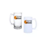 Ghostbastır Design Ösym Mağduru Kulplu Bira Bardağı Buzlu Veya Şeffaf Seçenekli 0174