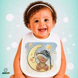 Ghostbastır Design Oyuncak Ayıcıklı Keten Bebek Mama Önlüğü – Yumuşak, Emici, Yıkanabilir, Özel Tasarım P142 - Çok Renkli - 0+ Ay