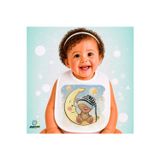Ghostbastır Design Oyuncak Ayıcıklı Keten Bebek Mama Önlüğü – Yumuşak, Emici, Yıkanabilir, Özel Tasarım P142