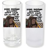 Ghostbastır Design Özlü Sözlü Buzlu / Buzsuz Seçenekli Rakı Bardağı – 1 Adet Şık Sunum Bardağı 024 - 200 ml