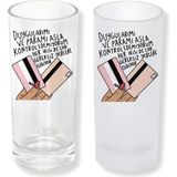 Ghostbastır Design Para Sözlü Buzlu / Buzsuz Seçenekli Rakı Bardağı – 1 Adet Şık Sunum Bardağı 0192 - Şeffaf - 200 ml