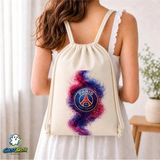 Ghostbastır Design Paris Saint Germain Büzgülü Keten Çanta C215 - Bej