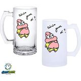 Ghostbastır Design Patrick Kulplu Bira Bardağı Buzlu Veya Şeffaf Seçenekli 0333 - 500 ml