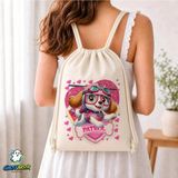 Ghostbastır Design Paw Patrol Büzgülü Keten Çanta C218 - Bej