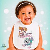 Ghostbastır Design Paw Patrol Keten Bebek Mama Önlüğü – Yumuşak, Emici, Yıkanabilir, Özel Tasarım P146 - Çok Renkli - 0+ Ay
