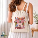 Ghostbastır Design Piglet Büzgülü Keten Çanta C232 - Bej