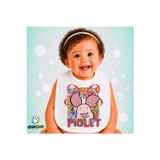 Ghostbastır Design Piglet Keten Bebek Mama Önlüğü – Yumuşak, Emici, Yıkanabilir, Özel Tasarım P155