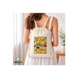 Ghostbastır Design Pikachu Büzgülü Keten Çanta C233