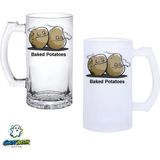Ghostbastır Design Pişmiş Patatesler Kulplu Bira Bardağı Buzlu Veya Şeffaf Seçenekli 0339 - 500 ml