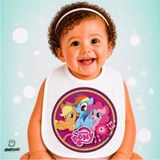 Ghostbastır Design Pony Keten Bebek Mama Önlüğü – Yumuşak, Emici, Yıkanabilir, Özel Tasarım P160 - Çok Renkli - 0+ Ay