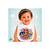 Ghostbastır Design Powerpuff Girls Keten Bebek Mama Önlüğü – Yumuşak, Emici, Yıkanabilir, Özel Tasarım P164