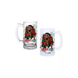 Ghostbastır Design Rafael Leao Kulplu Bira Bardağı Buzlu Veya Şeffaf Seçenekli 0183
