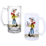 Ghostbastır Design Redkit Kulplu Bira Bardağı Buzlu Veya Şeffaf Seçenekli 0186 - 1 Adet - 500 ml