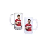 Ghostbastır Design Robert Lewandowski Kulplu Bira Bardağı Buzlu Veya Şeffaf Seçenekli 0188