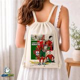 Ghostbastır Design Ronaldo Büzgülü Keten Çanta C264 - Bej