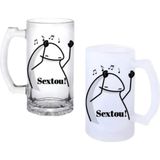 Ghostbastır Design Sex To You Kulplu Bira Bardağı Buzlu Veya Şeffaf Seçenekli 0200 - 1 Adet - 500 ml