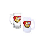 Ghostbastır Design Simpsons Kulplu Bira Bardağı Buzlu Veya Şeffaf Seçenekli 0206