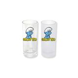 Ghostbastır Design Şirinler Buzlu / Buzsuz Seçenekli Rakı Bardağı – 1 Adet Şık Sunum Bardağı 023