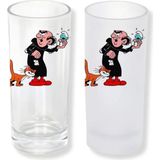 Ghostbastır Design Şirinler Gargamel Buzlu / Buzsuz Seçenekli Rakı Bardağı – 1 Adet Şık Sunum Bardağı 005 - 200 ml