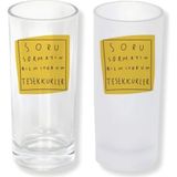 Ghostbastır Design Soru Sormayın Buzlu / Buzsuz Seçenekli Rakı Bardağı – 1 Adet Şık Sunum Bardağı 0178 - 200 ml
