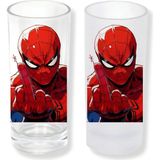 Ghostbastır Design Spiderman Buzlu / Buzsuz Seçenekli Rakı Bardağı – 1 Adet Şık Sunum Bardağı 077 - Şeffaf - 200 ml