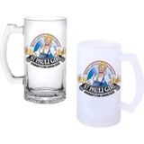 Ghostbastır Design St Pauli Girl Kulplu Bira Bardağı Buzlu Veya Şeffaf Seçenekli 0218 - 1 Adet - 500 ml