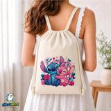 Ghostbastır Design Stitch ve Angel Büzgülü Keten Çanta C289 - Bej