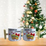 Ghostbastır Design Sünger Bob Canım Kahve Fincan Takımı 016 - Beyaz- Renkli - 185 ml