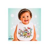 Ghostbastır Design Sünger Bob Keten Bebek Mama Önlüğü – Yumuşak, Emici, Yıkanabilir, Özel Tasarım P179