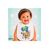 Ghostbastır Design Sünger Bob Keten Bebek Mama Önlüğü – Yumuşak, Emici, Yıkanabilir, Özel Tasarım P180