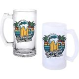 Ghostbastır Design Suyu Gör Birayı Iç Kulplu Bira Bardağı Buzlu Veya Şeffaf Seçenekli 0219 - 500 ml