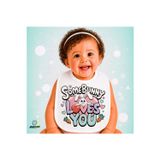 Ghostbastır Design Tavşanlı Keten Bebek Mama Önlüğü – Yumuşak, Emici, Yıkanabilir, Özel Tasarım P193