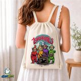 Ghostbastır Design Teletabi Büzgülü Keten Çanta C331 - Bej