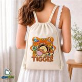 Ghostbastır Design Tigger Büzgülü Keten Çanta C336 - Bej