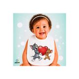 Ghostbastır Design Tom ve Jerry Keten Bebek Mama Önlüğü – Yumuşak, Emici, Yıkanabilir, Özel Tasarım P197