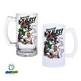 Ghostbastır Design Tom ve Jerry Kulplu Bira Bardağı Buzlu veya Şeffaf Seçenekli 0361