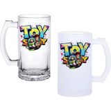 Ghostbastır Design Toy Story Kulplu Bira Bardağı Buzlu Veya Şeffaf Seçenekli 0235 - 1 Adet - 500 ml