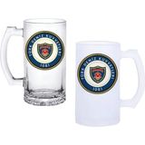 Ghostbastır Design Türk Deniz Kuvvetleri Kulplu Bira Bardağı Buzlu Veya Şeffaf Seçenekli 0238 - 500 ml