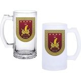 Ghostbastır Design Türk Kara Kuvvetleri Kulplu Bira Bardağı Buzlu Veya Şeffaf Seçenekli 0240 - 1 Adet - 500 ml