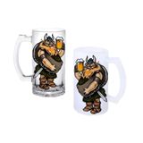 Ghostbastır Design Vikingler Bira Bardağı 500 cc Cam Buzlu veya Buzsuz Seçenekleriyle 0688