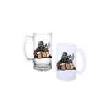 Ghostbastır Design Vikingler Kulplu Bira Bardağı Buzlu Veya Şeffaf Seçenekli 0244