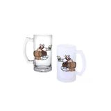 Ghostbastır Design Vikingler Kulplu Bira Bardağı Buzlu Veya Şeffaf Seçenekli 0245